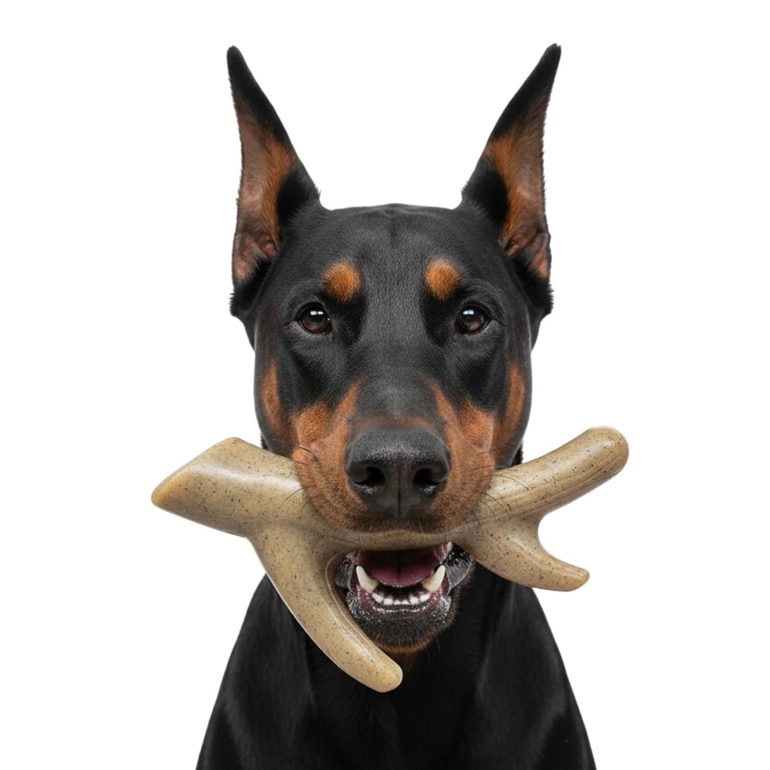 Ever Antler Nylon Chew Bone | Elk Antler Shaped Dog Toy for Aggressive Chewers | SodaPup