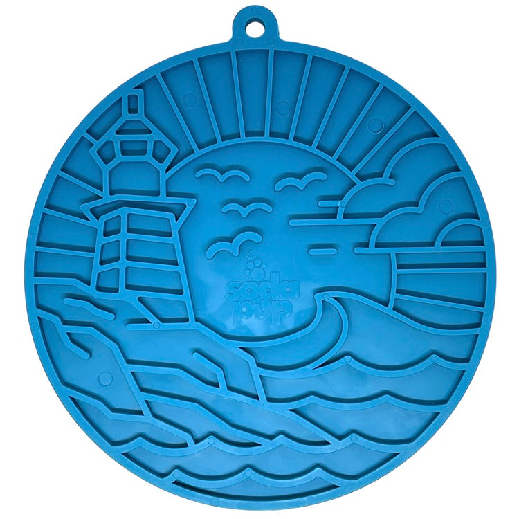 Lighthouse eMat - Enrichment Lick Mat For Dogs and Cats - With Suction Cups | USA Made