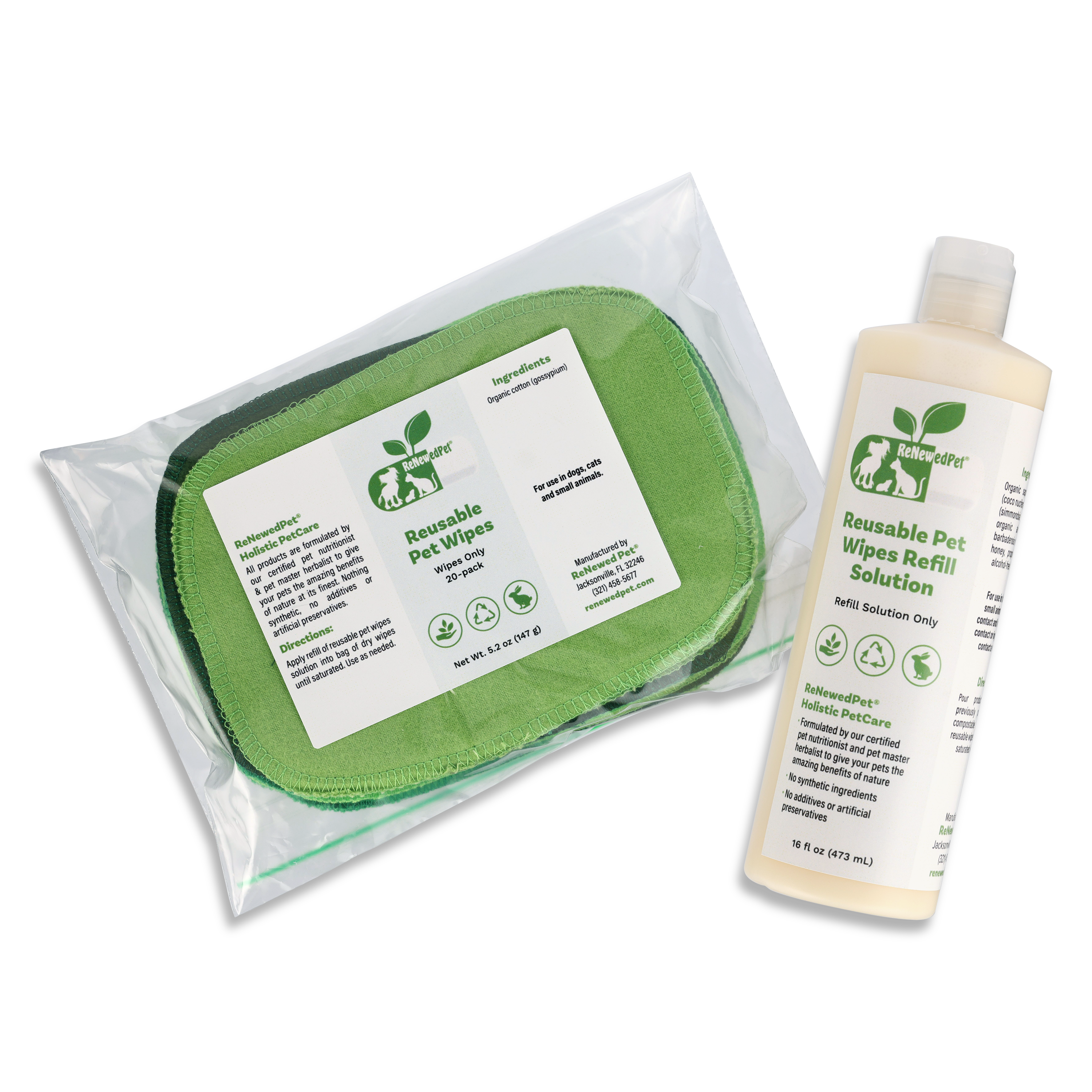 4-ALL PETS REUSABLE PET WIPES